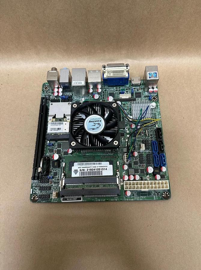 Used Intel NC9B-HM67 Mini-ITX w/ CoolJag Fan