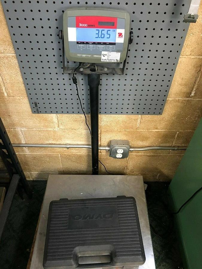 Used Fairbanks Shipping Scales 70-2453-4, 14”x14” Roller Top w/ Output Cord