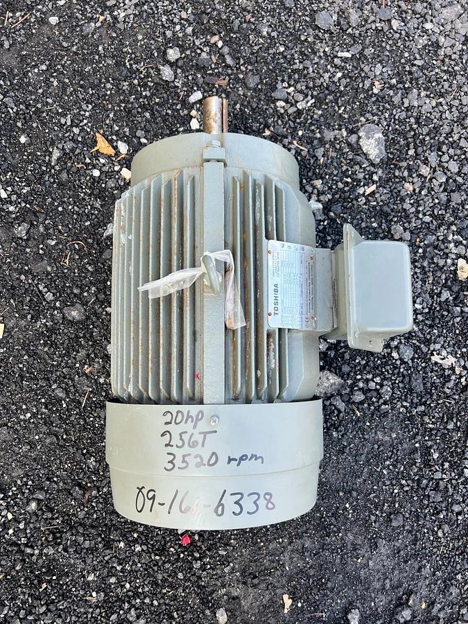 Used Toshiba 0202FTSA21A-P High Efficiency Epact-CT Motor, 20/15HP 230/460V 3510RPM