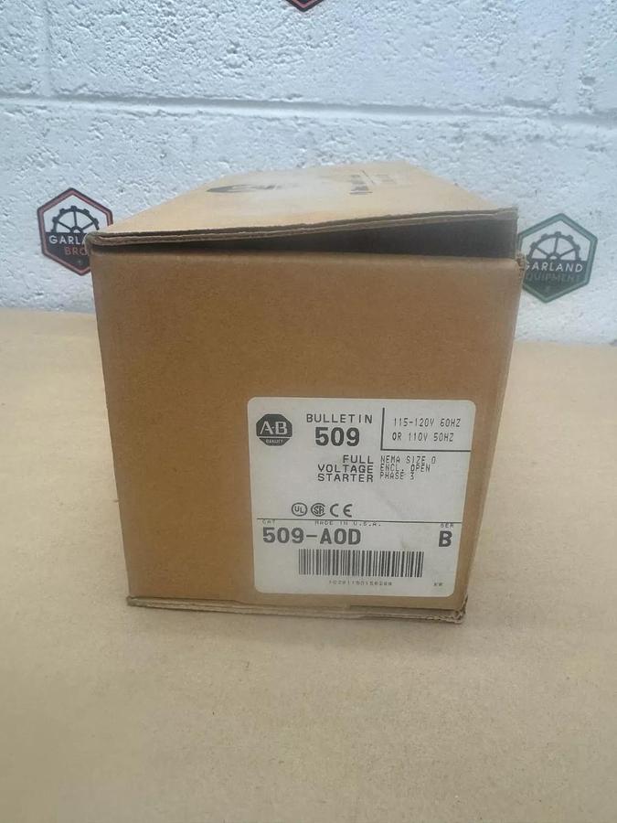 Allen Bradley 509-A0D Ser B Full Voltage Starter, 110/120V, 50/60Hz
