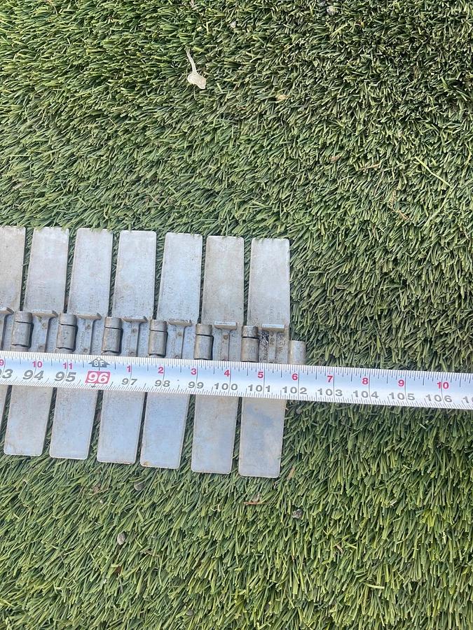 Used Rexnord SS881 BC82 Stainless Steel Side Flexing Tabletop Chain L:102", W:7.5"