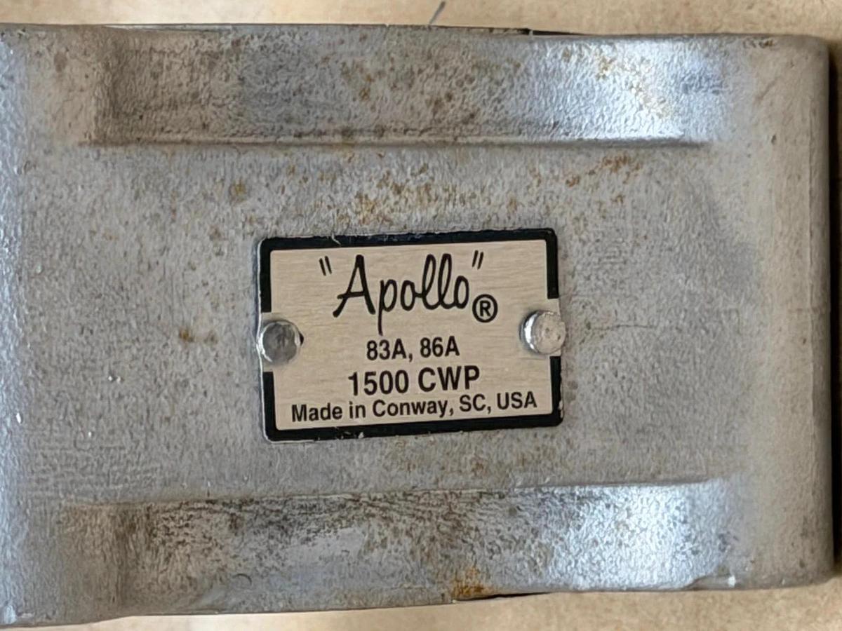 Used Apollo 86A-208-01 CF8M. 2-inch, 1500 PSI Valve