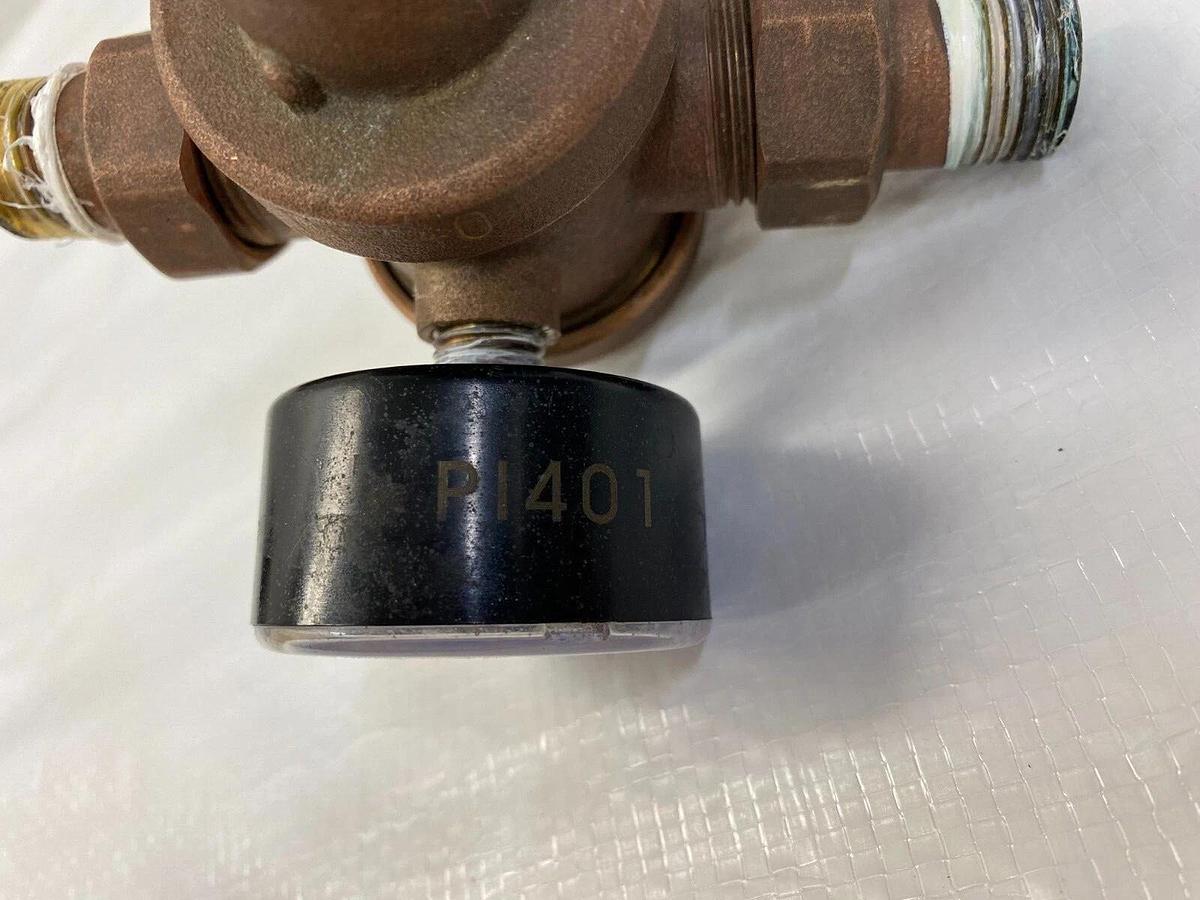 Used Citec DET40 Bronze Regulator Valve w/ 0-6 Bar Indicator, 1/2“ Fittings