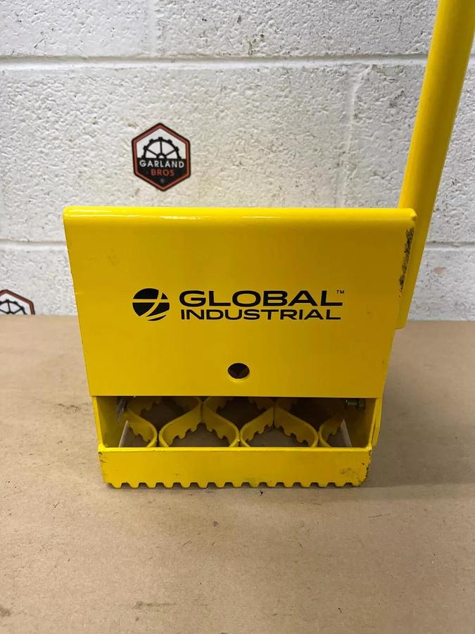 Used Global Industrial T9F988170 Steel Wheel Chock with Handle