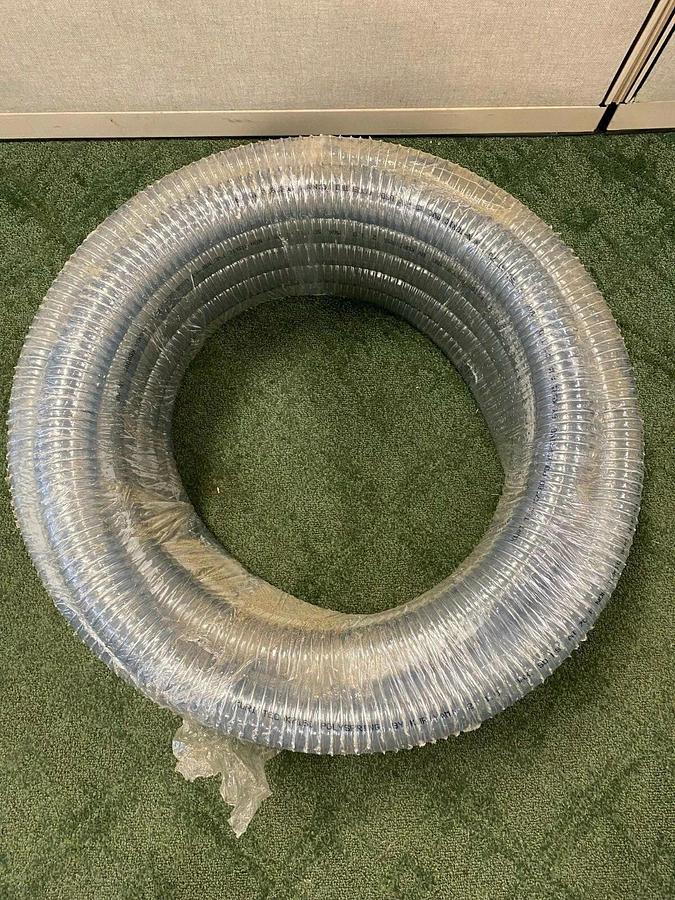 Used Kurl Tec K7160-32x50 PolySpring Vacuum/Transfer Hose - 50’ Length, 2” Diameter