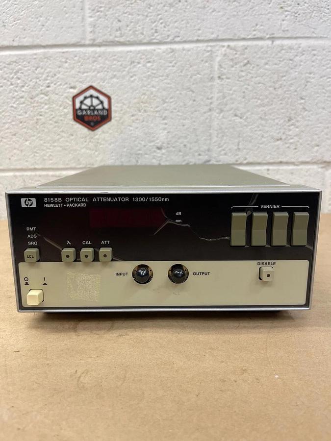 Used Hewlett Packard 8158B Optical Attentuator 1300/1550 nm