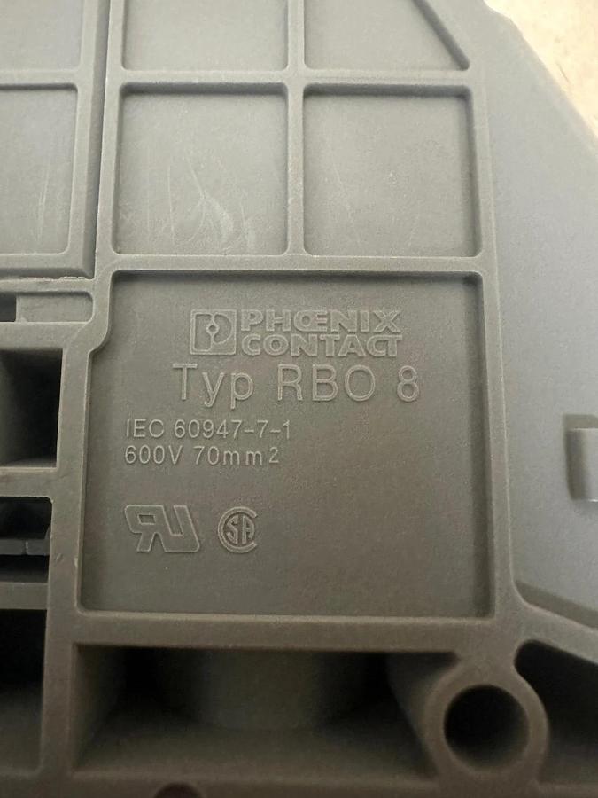Used Phoenix Contact RBO 8 Bolt Connection Terminal Block - Lot of 4