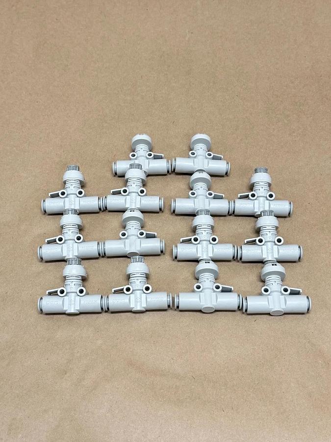 Used SMC AS2052F Pneumatic Flow Control Valves - Lot of 14