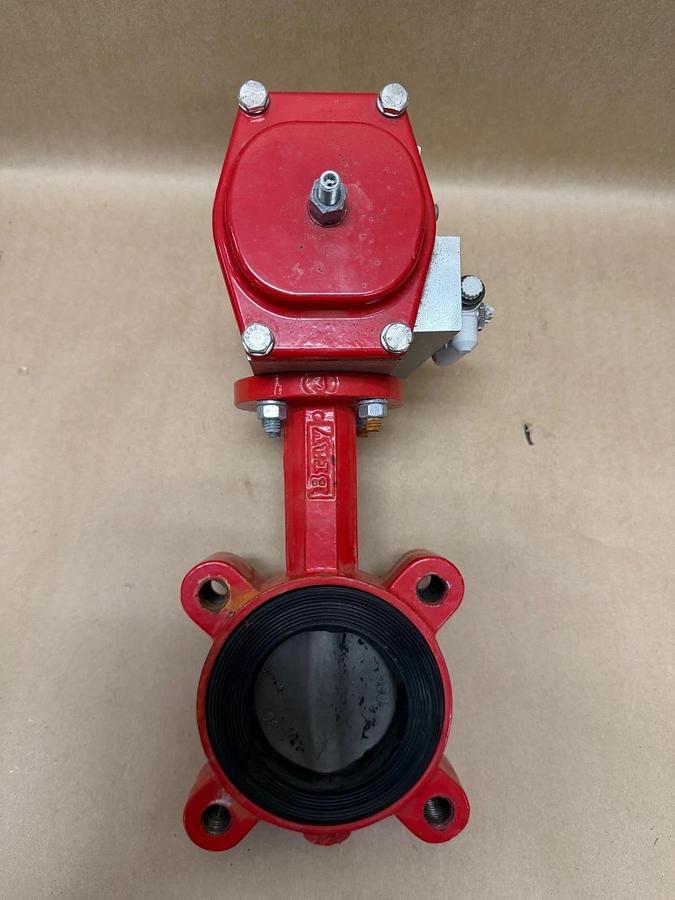 Used Bray 930835-11310532 Pneumatic Actuator w/ 7716V Butterfly Valve