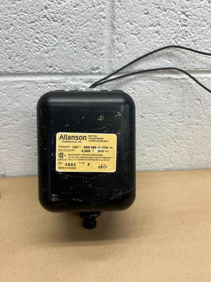 Used Allanson 1092 Type F Ignition Transformer, Interchangeable