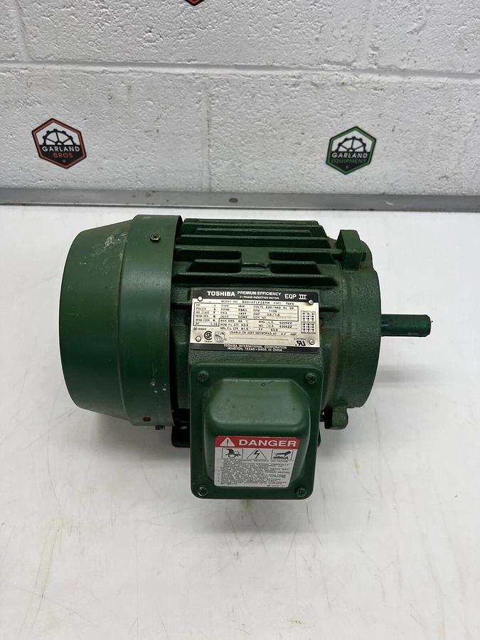 Used Toshiba B0016FLF2AYH 1HP, 1150 RPM, 6 Pole, 230/460V Premium Efficiency Motor