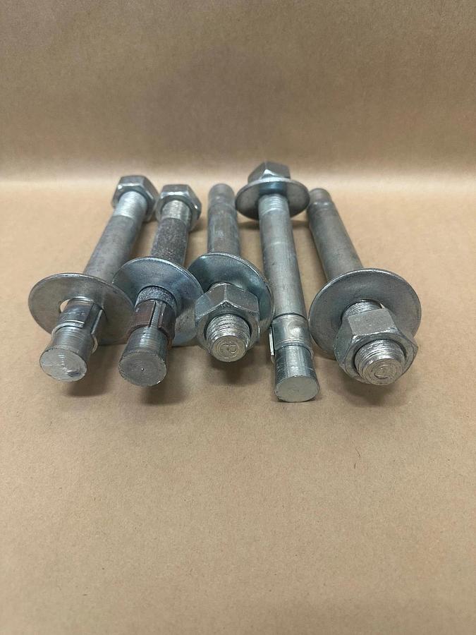 Used 9” x 1-1/8” Concrete Wedge Anchor Bolt - Lot of 5