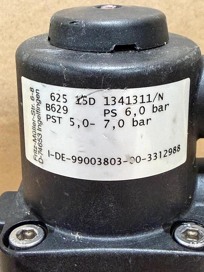Used GEMU 625 15D 1341311/N Pneumatic 2-Way Diaphragm Valve