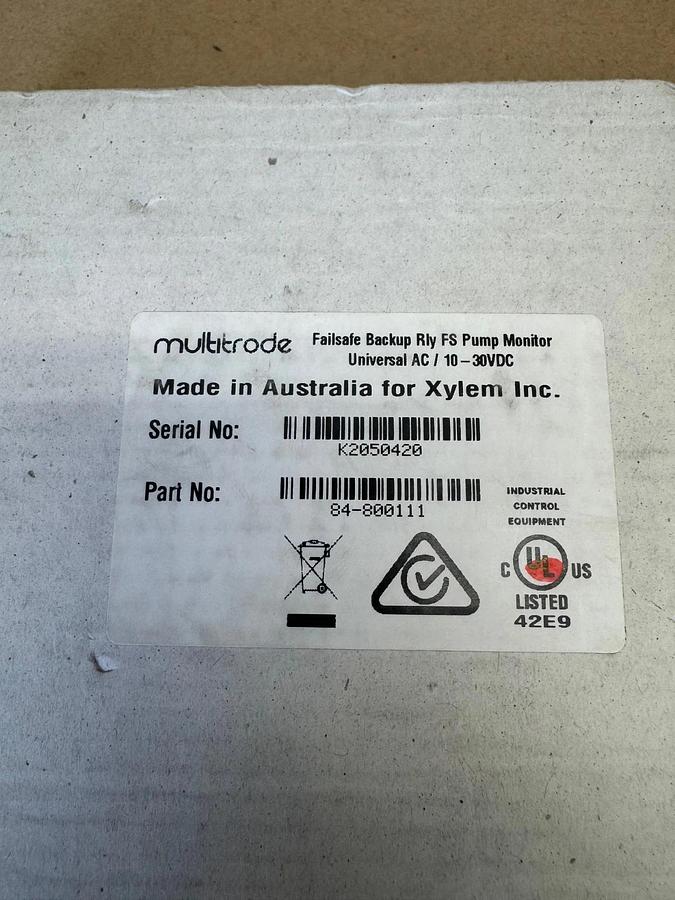 Used Multirode Safe-FSP Safesmart Backup Controller/ Pump Monitor 84-800111