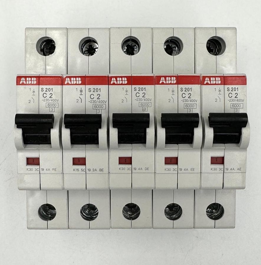 Used ABB S201-D32 Single Pole Circuit Breaker, 9-pack *NEW*