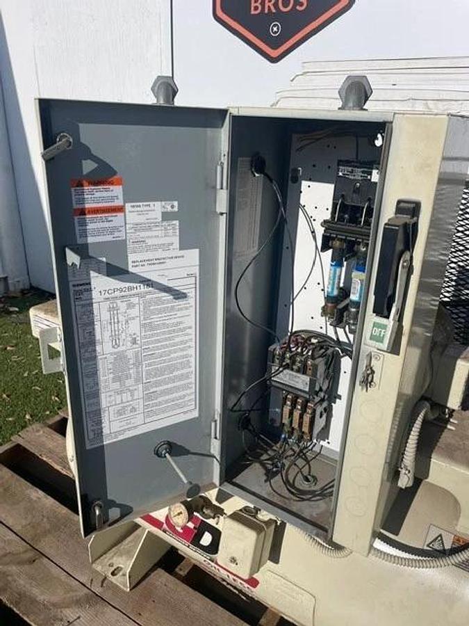 Used Gardner Denver MTOII Duplex Reciprocating Oil-Less Air Compressor, 60 Gal Tank