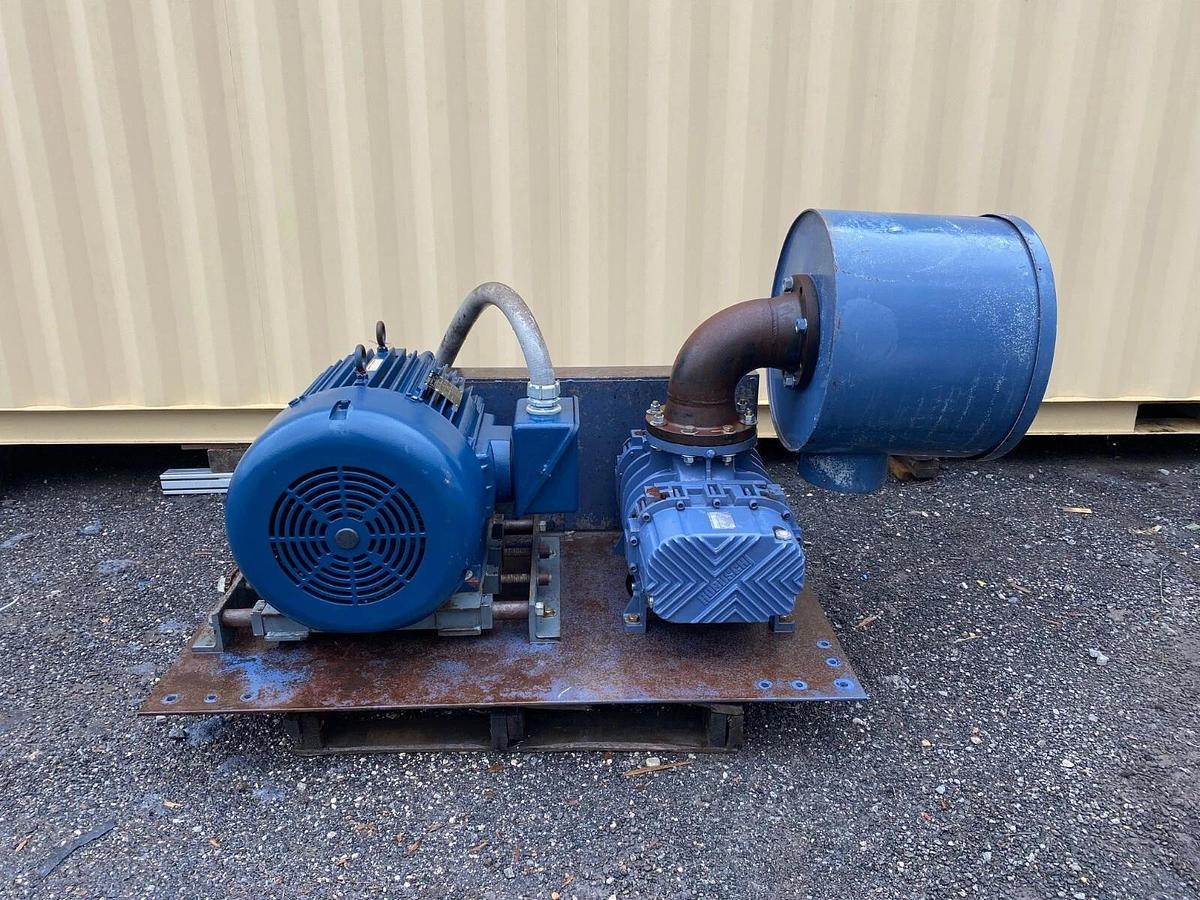 Used Robuschi RBS 85/V-UNI/ANSI Blower Package Marathon 100HP Motor HVM405TSTFS4001BT
