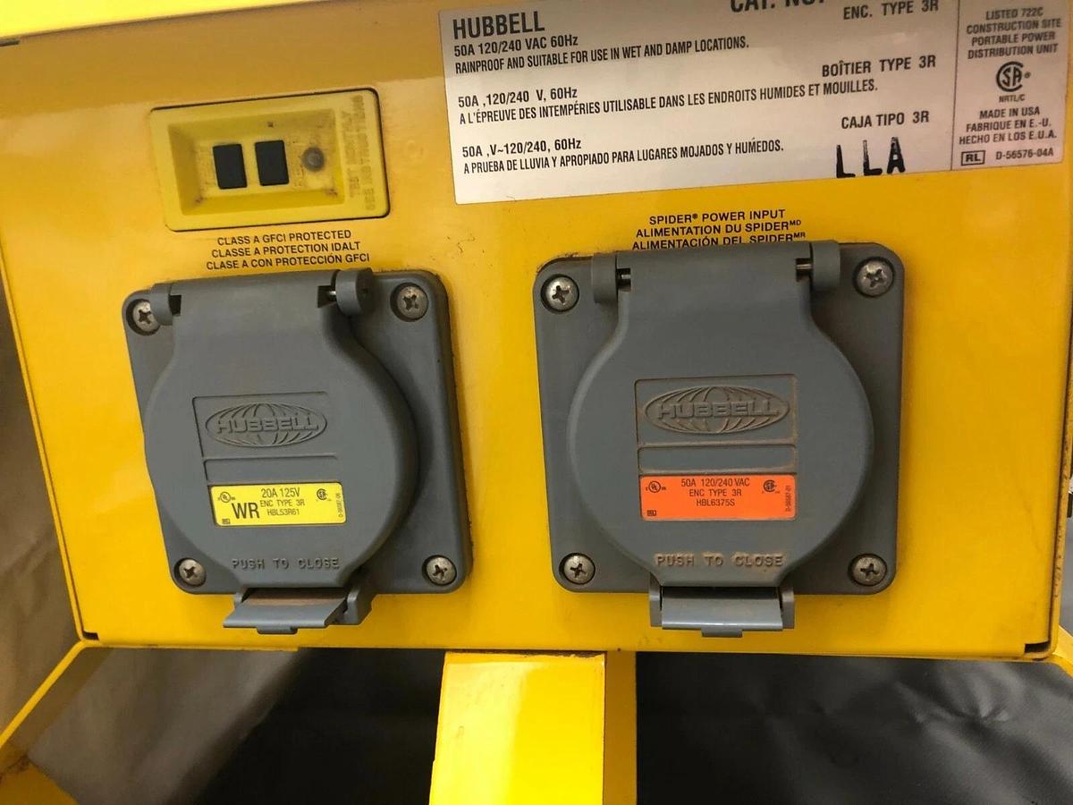 Used Hubbell SBSB2 Temporary Powerbox w/ Multiple Receptacles