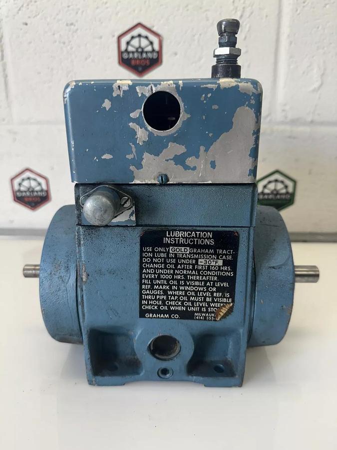 Used Graham N28A Ring Roller, 1750 input RPM, 0-535 Output RPM