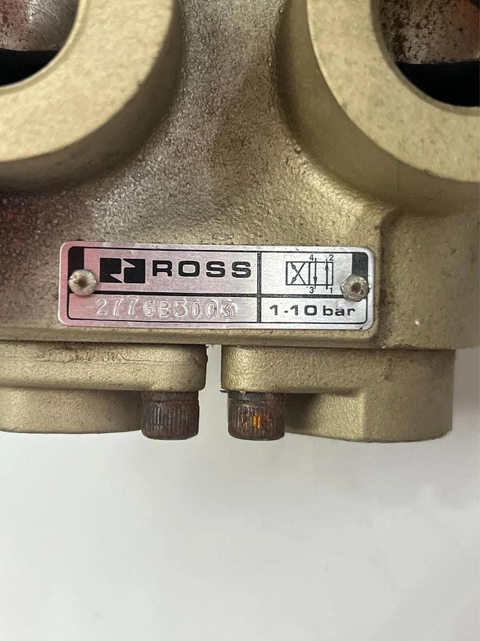 Used Ross 400C79 w/ 2776B5003 Control Valve Attached to Solenoid Valve