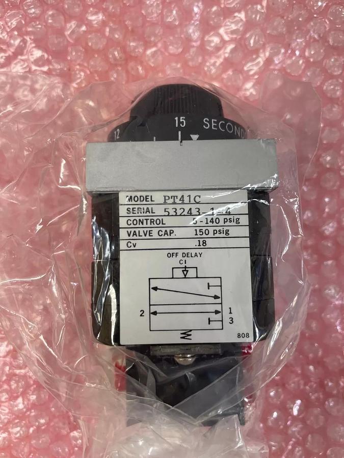 Used Ellis/Kunnke PT41C Pneumatic Timer Control 150 Psig Valve Cap