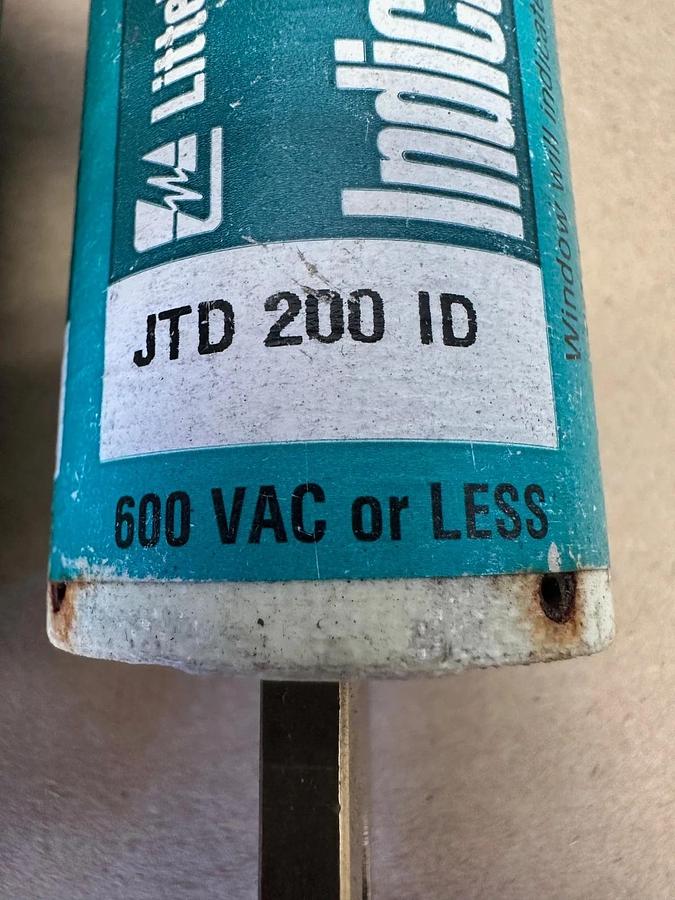 Used Littelfuse JTD 200 ID Fuses with Marathon 6R200A3B Fuse Block