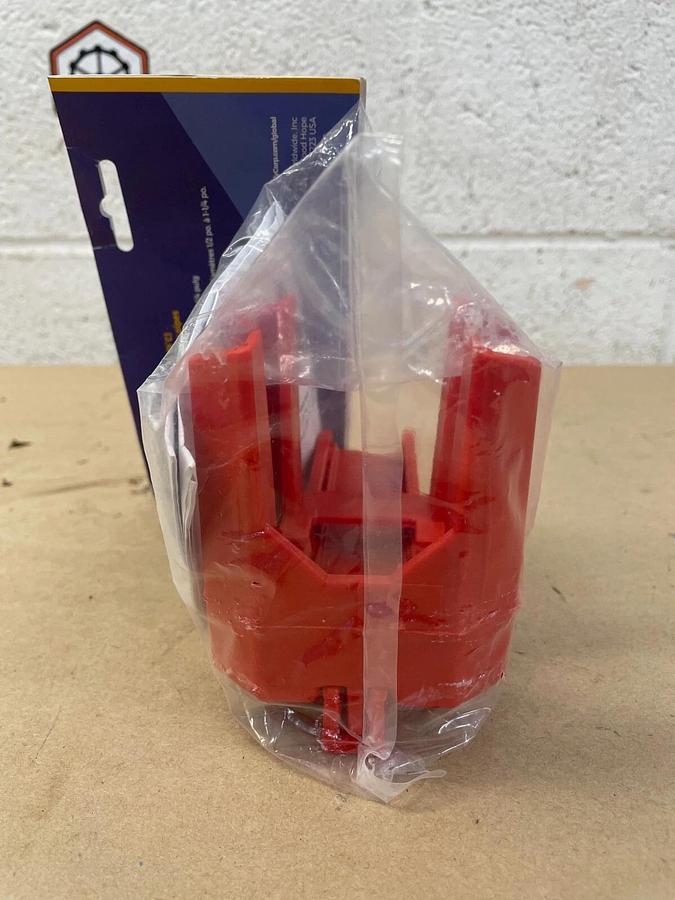 Used Brady 4-Legged Ball Valve Lockout BSO7A-RD, Valve Size Range: 1/2”to 2.5”