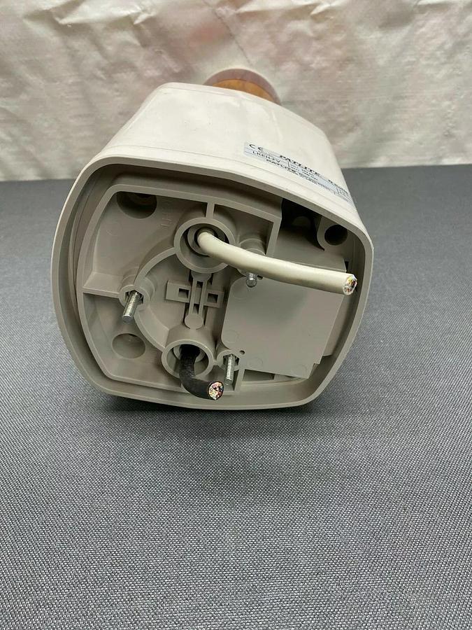 Used Patlite LKEH-FV Signal Tower w/ Horn and Red,Yellow, Green Light Stack