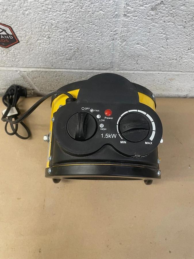 Used Amourate PTC1500 Portable Fan Heater, 110V, 60Hz, 1500W