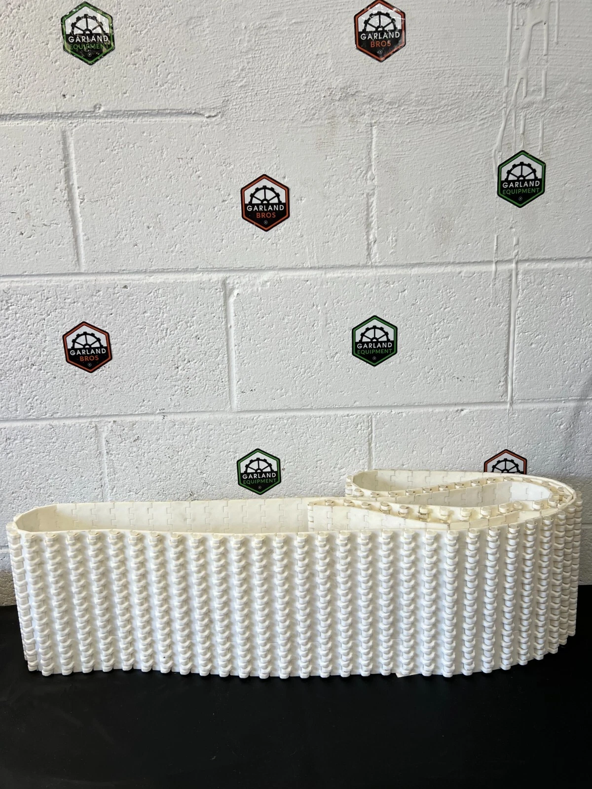 Used Plastic Modular Conveyor Belt Width: 7 3/4”, Length: 58 1/2”, Thickness: 1/2”