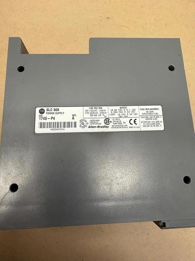 Used Allen-Bradley 1746-P4 SLC 500 Power Supply, Ser A 646826311489