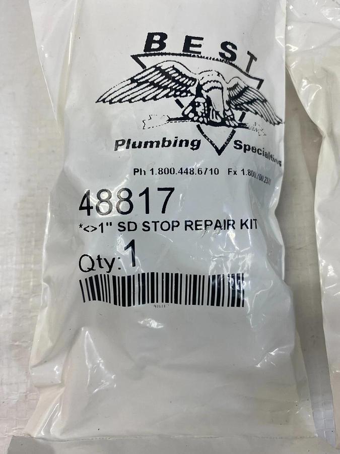 Used Best Plumbing Specialties 48817, 1” SD Stop Repair Kit - Lot of 2