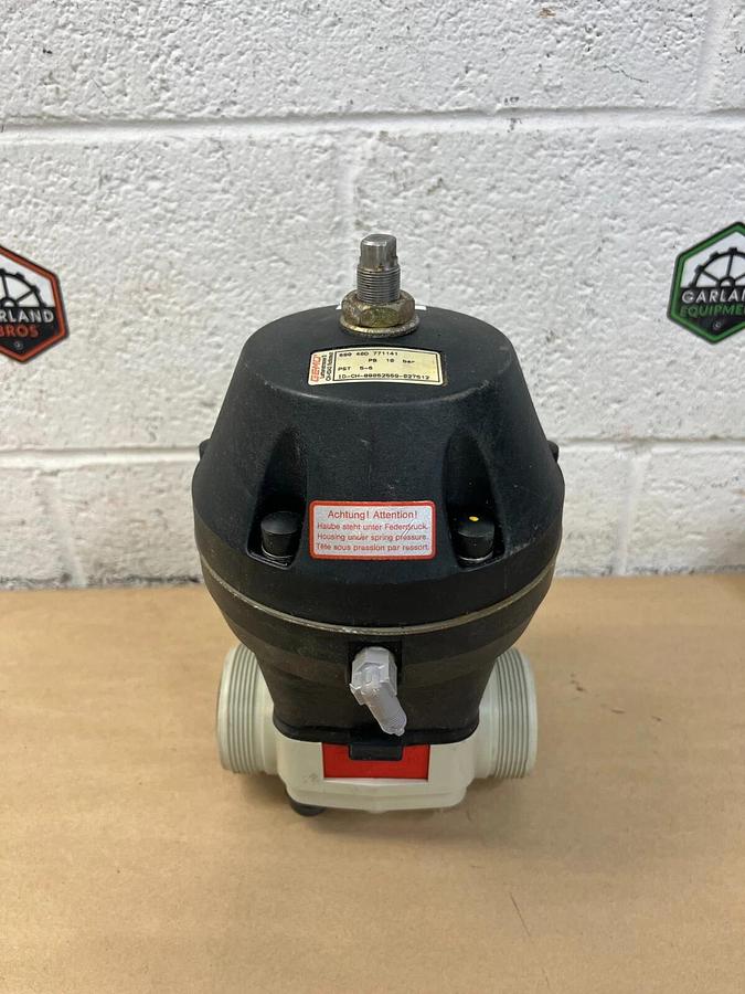 Used Gemü DN 40 PN10 DA 50 PP Diaphragm Valve