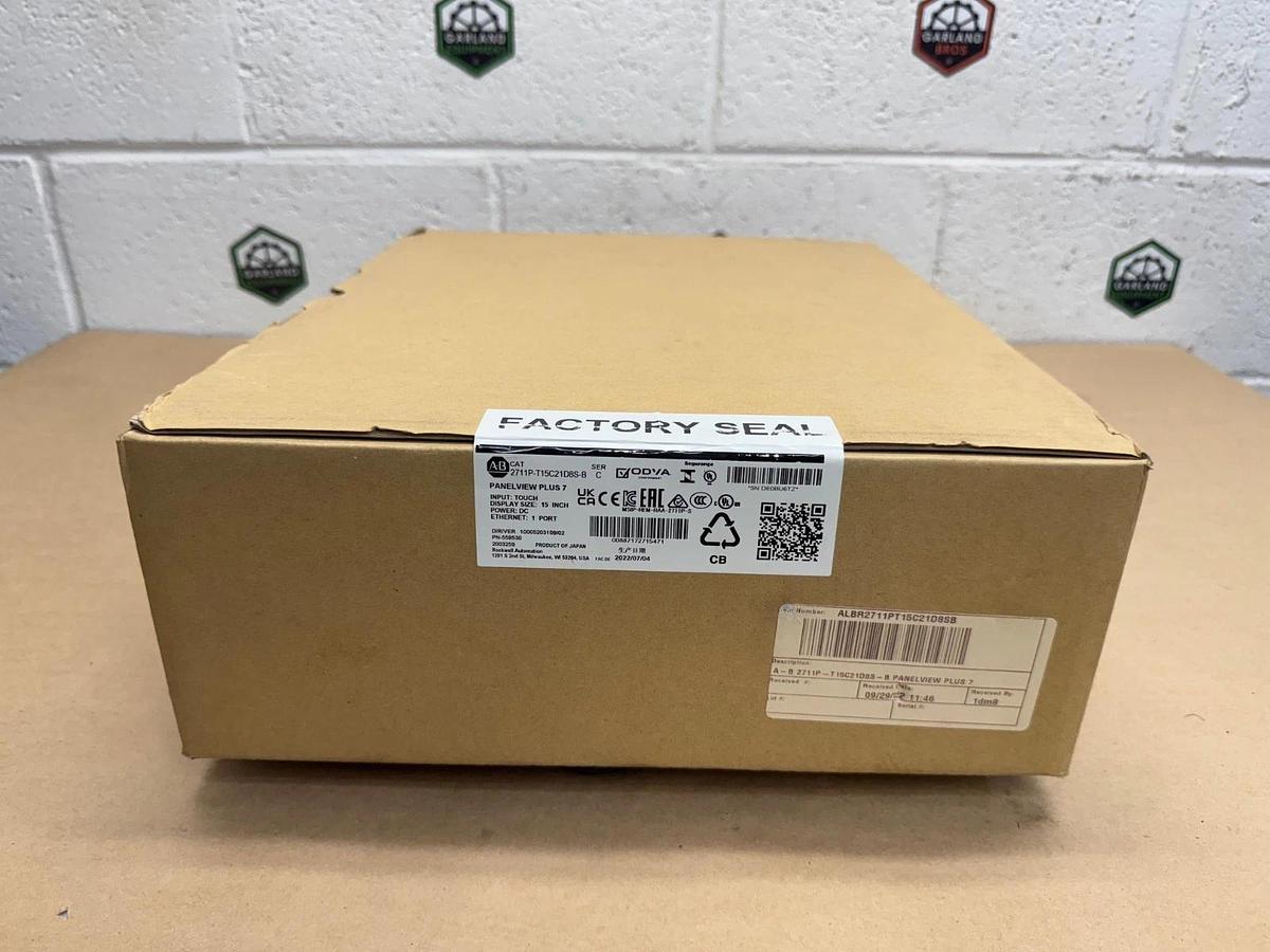 Allen Bradley 2711P-T15C21D8S-B Panelview Plus 7, 15” Monitor *FACTORY SEALED*