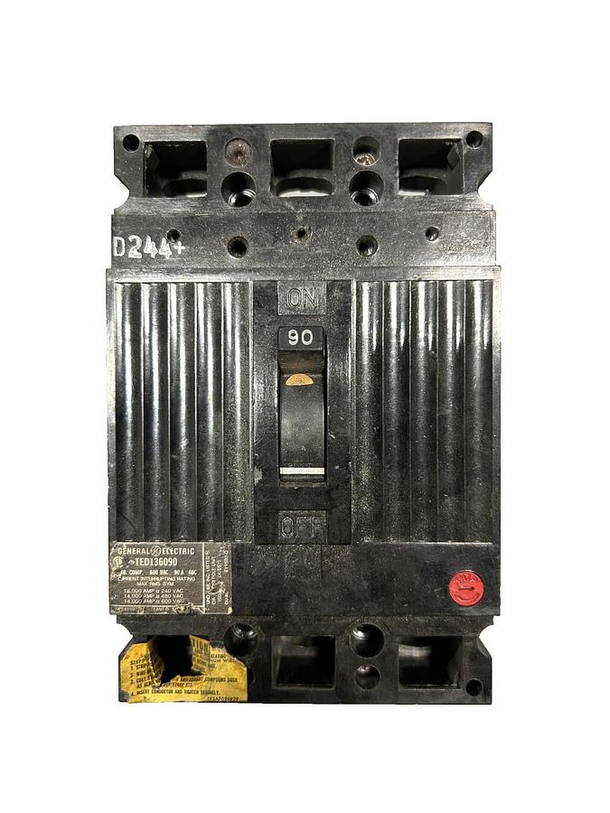 Used General Electric TED134070 70A 3 Pole Circuit Breaker