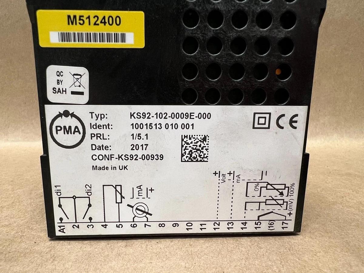 PMA KS92-102-0009E-000 Industrial Temperature Controller, PRL: 1/5.1