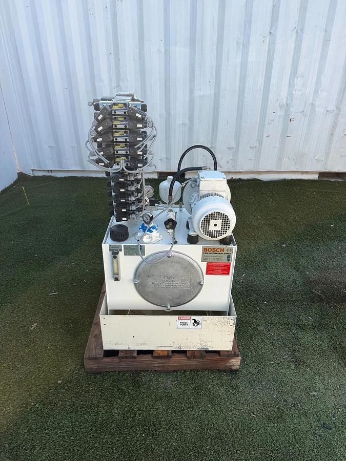Used Bosch/FMB- Hydraulik Industrial Hydraulic Power Unit, 12 L/Min Flow, 80 BAR Max