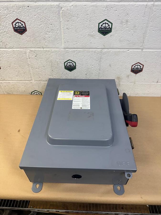 Used Square D HU662AWK Safety Switch, 60A, 600VAC