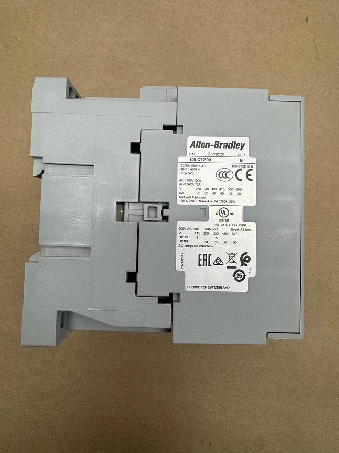 Used Allen Bradley 100-C72D10 Contactor *NEW*