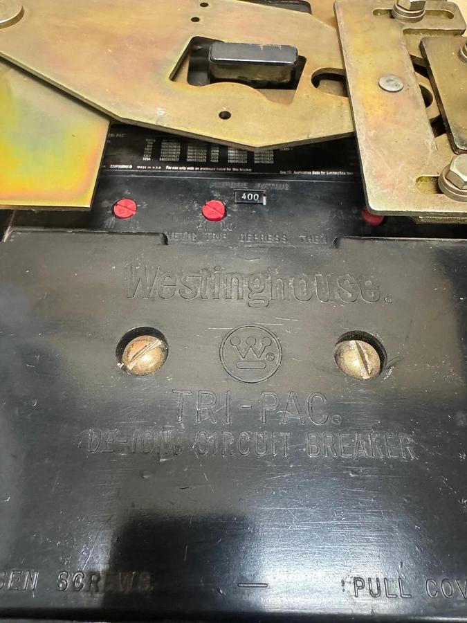 Used Westinghouse LA3400PRF 400A Circuit Breaker Tri-Pac with Frame & External Switch