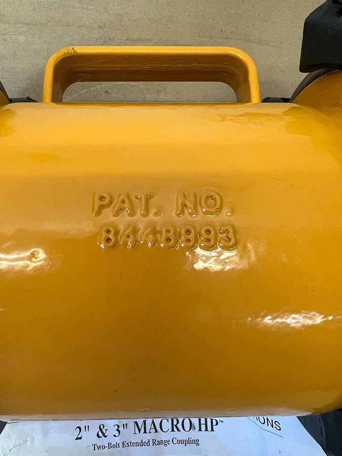 Used Romac Industries 8448993 2” & 3” Macro HP 2-Bolt Extended Range Coupling