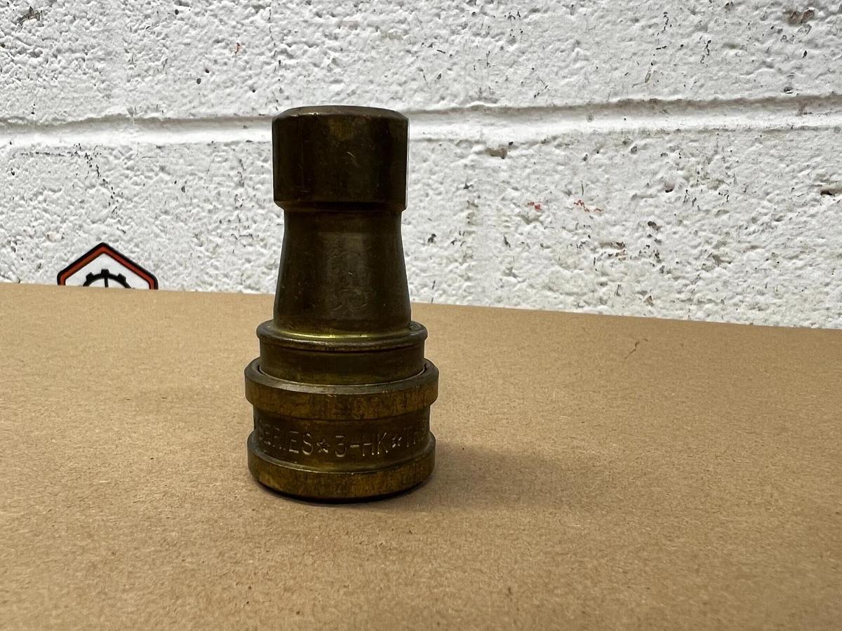 Used The Hansen MFG Co. Series 3-HK Brass Quick Connect Coupling