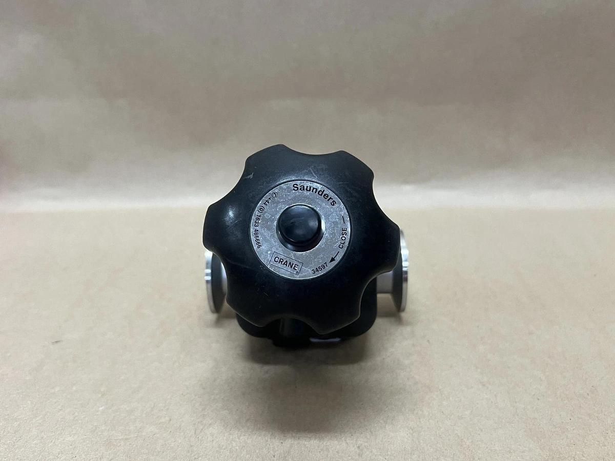 Used Crane-Saunders 4-81723-10-1 316L, CWP150, 1" Diaphragm Valve