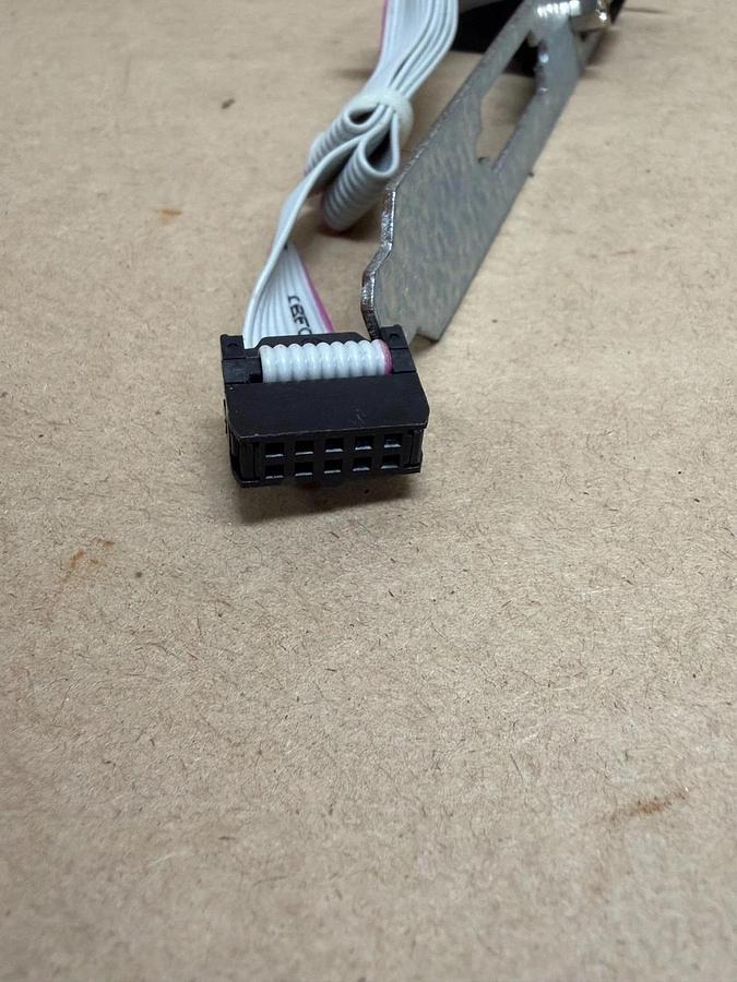 DB9 Male to 10-Pin Female Serial Bracket - Lot of 3
