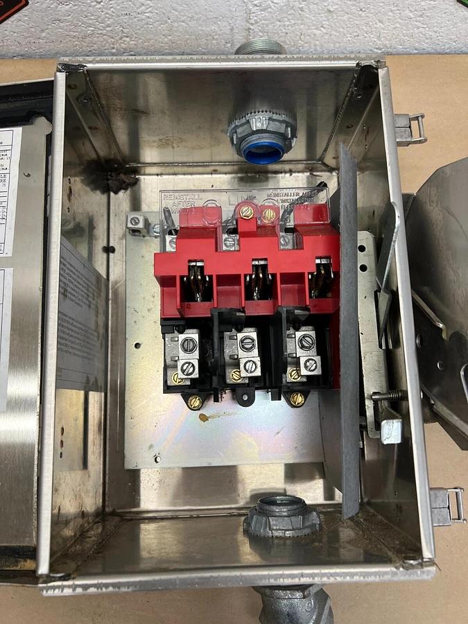 Used Eaton DH362UWK Heavy Duty Safety Switch 600V, 60A