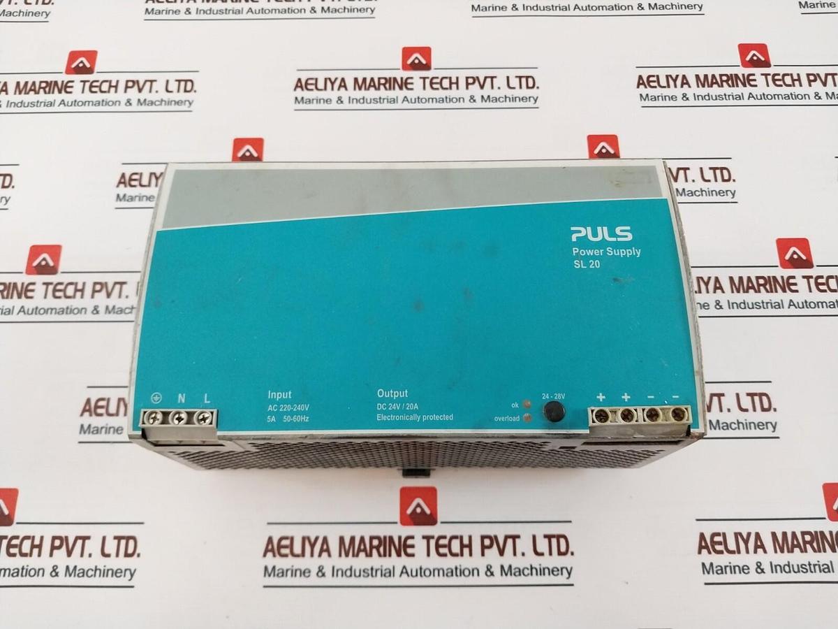 Used PULS SL20.100 Power Supply, 5 Amp