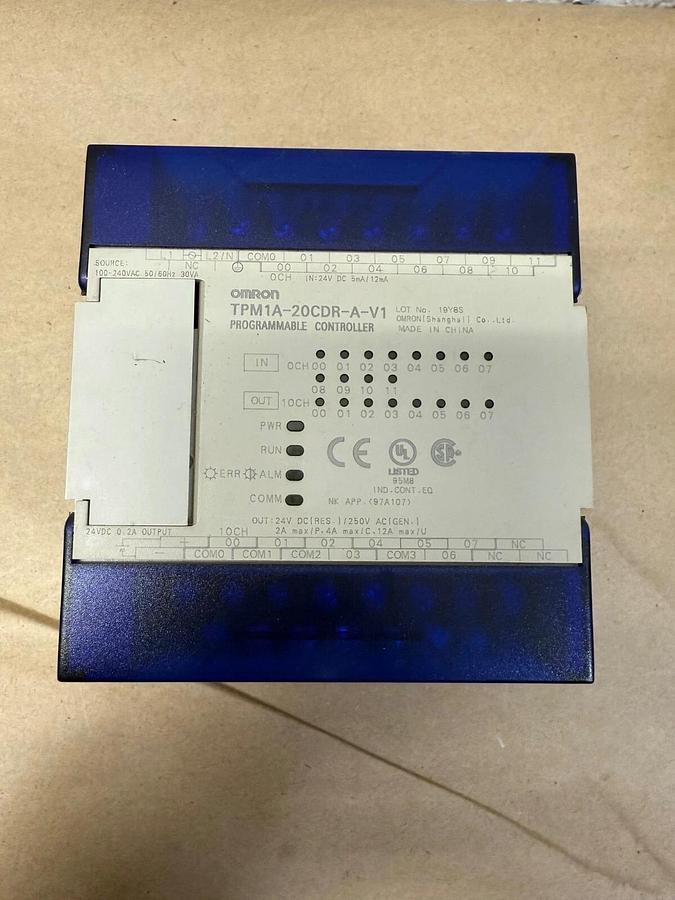 Used Omron TPM1A-20CDR-A-V1 Programmable Controller