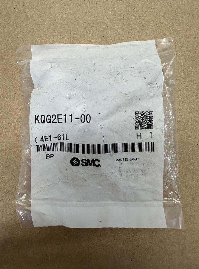 Used SMC KQG2E11-00 Stainless Steel Bulkhead Union Fitting *FACTORY SEALED*