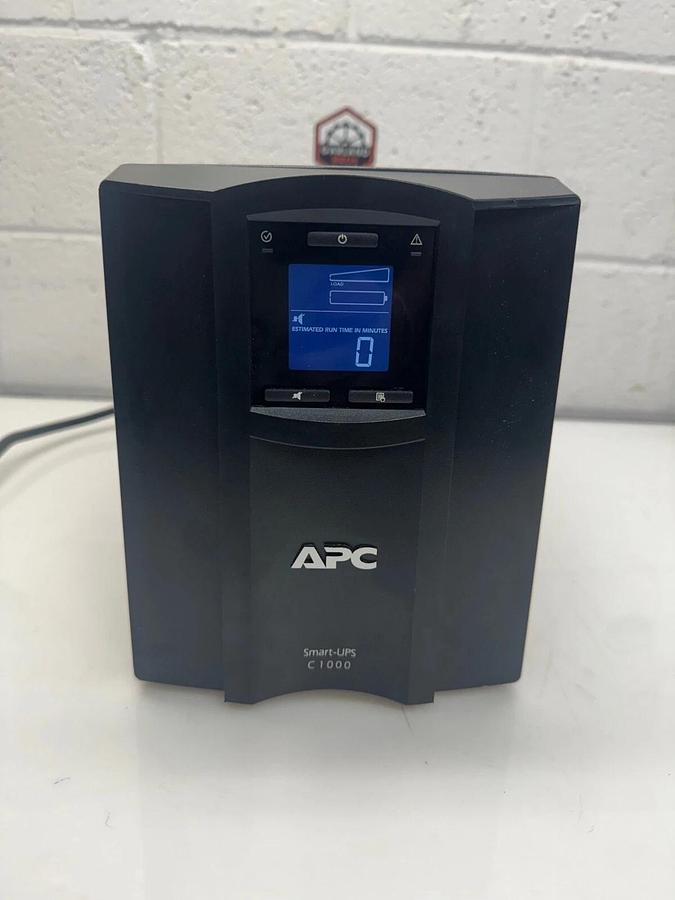 Used APC SMC1000C Smart UPS Connect, 1000 VA, 600W, 8.3A, 120V-50/60Hz