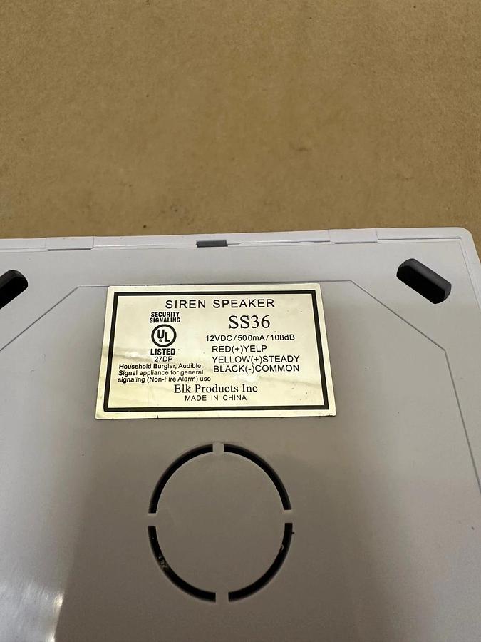 Used ELK ELK-SS36 Two Tone Siren Surface Mount *NEW*